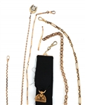GOLD FILLED DECORATIVE WATCH FOBS