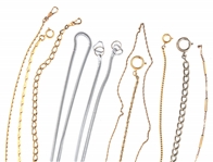 GOLD TONE AND SILVER TONE POCKET WATCH FOBS
