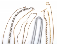 GOLD TONE AND SILVER TONE POCKET WATCH FOBS