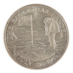 APOLLO 11 FLIGHT AWARENESS SPACECRAFT METAL MEDALLION