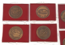 NASA SPACE SHUTTLE MISSION BRONZE MEDALLIONS & BUTTONS