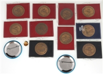 NASA SPACE SHUTTLE MISSION BRONZE MEDALLIONS & BUTTONS