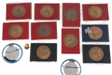 NASA SPACE SHUTTLE MISSION BRONZE MEDALLIONS & BUTTONS