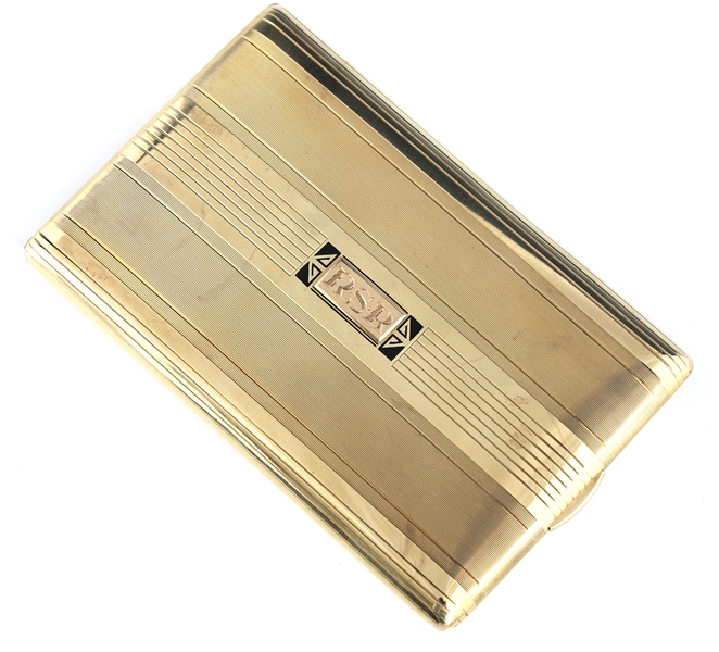 TIFFANY & CO. 14K YELLOW GOLD CIGARETTE CASE