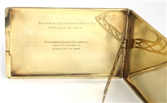TIFFANY & CO. 14K YELLOW GOLD CIGARETTE CASE