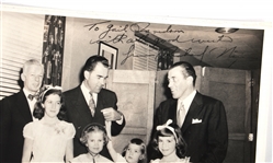 NATIONAL PRESS CLUB SIGNED MENU, PHOTOS & EPHEMERA