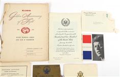 1950's-1960's US POLITICAL INAUGURAL EPHEMERA & MENUS