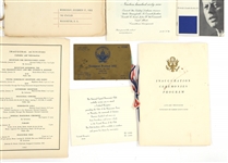1950's-1960's US POLITICAL INAUGURAL EPHEMERA & MENUS