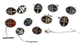 PATRIARCHAL CROSS CUFFLINKS & PINS