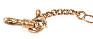 14K YELLOW GOLD WATCH FOB 
