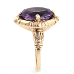 1910's 14K YELLOW GOLD AMETHYST RING