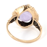 1910's 14K YELLOW GOLD AMETHYST RING