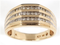 10K YELLOW GOLD DIAMOND BAND 