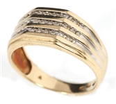 10K YELLOW GOLD DIAMOND BAND 