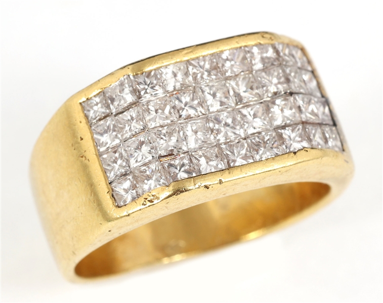 18K YELLOW GOLD 3 CTW DIAMOND FASHION BAND