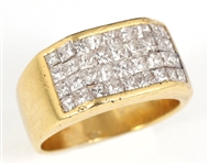 18K YELLOW GOLD 3 CTW DIAMOND FASHION BAND