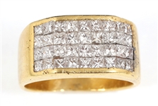 18K YELLOW GOLD 3 CTW DIAMOND FASHION BAND