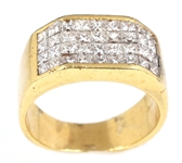 18K YELLOW GOLD 3 CTW DIAMOND FASHION BAND