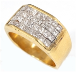 18K YELLOW GOLD 3 CTW DIAMOND FASHION BAND