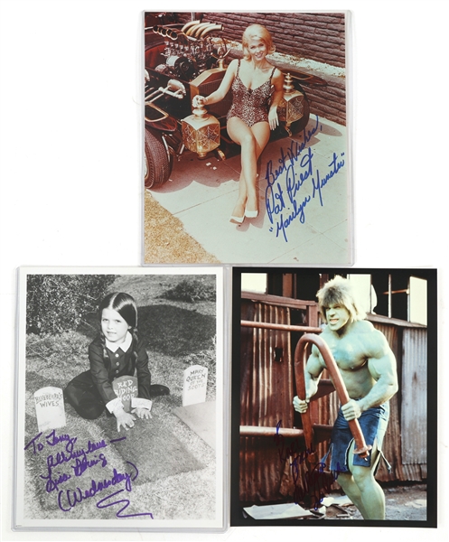 LOU FERRIGNO, LISA LORING, & PAT PREIST AUTOGRAPHS