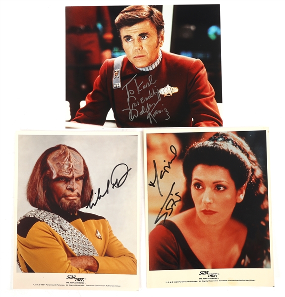 STAR TREK AUTOGRAPHED PHOTOS