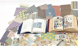 PHILATELIST COLLECTORS ALBUMS, UNUSED, CANCELED STAMPS