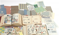 PHILATELIST COLLECTORS ALBUMS, UNUSED, CANCELED STAMPS