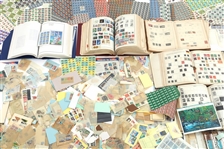 PHILATELIST COLLECTORS ALBUMS, UNUSED, CANCELED STAMPS