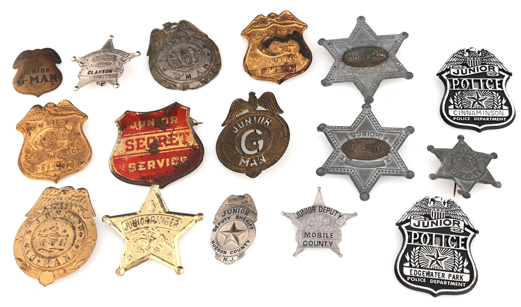 JUNIOR LAW ENFORCEMENT TOY BADGES 