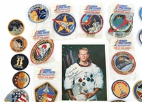 AERONAUTICAL MEMORABILIA - PATCHES & SIGNED PHOTOGRAPH