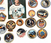 AERONAUTICAL MEMORABILIA - PATCHES & SIGNED PHOTOGRAPH