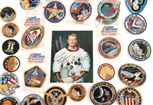 AERONAUTICAL MEMORABILIA - PATCHES & SIGNED PHOTOGRAPH