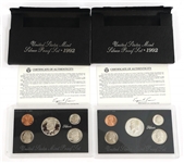 1992 UNITED STATES MINT SILVER PROOF SETS 