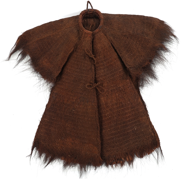 CHINESE PALM FIBER RAINCOAT 