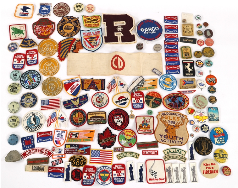 TRAVEL AND SOUVENIR PATCHES, BUTTONS, AND PINS