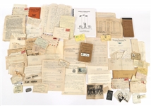 WWII - POST WAR MILITARY PAPER EPHEMERA 