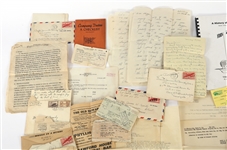 WWII - POST WAR MILITARY PAPER EPHEMERA 