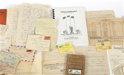WWII - POST WAR MILITARY PAPER EPHEMERA 