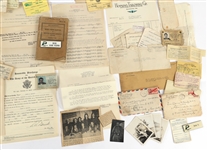 WWII - POST WAR MILITARY PAPER EPHEMERA 