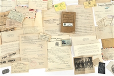 WWII - POST WAR MILITARY PAPER EPHEMERA 