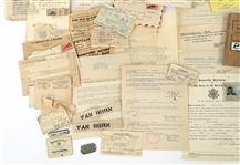 WWII - POST WAR MILITARY PAPER EPHEMERA 
