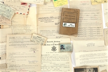 WWII - POST WAR MILITARY PAPER EPHEMERA 