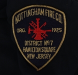 FIREFIGHTING & RESCUE PATCHES, JACKET, AND HELMET