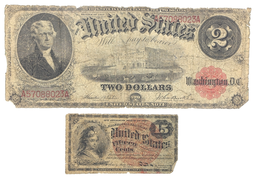 UNITED STATES OBSOLETE CURRENCY NOTES 15C, $2