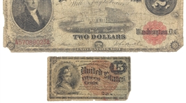 UNITED STATES OBSOLETE CURRENCY NOTES 15C, $2