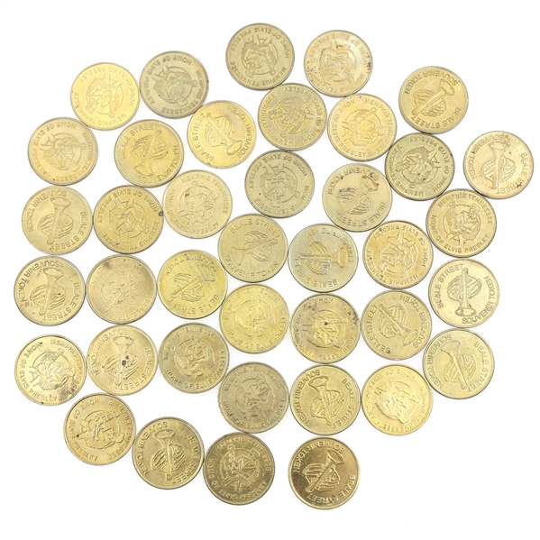BEALE ST. MEMPHIS TENNESSEE ELVIS PRESLEY TOKENS