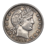 1895-O US BARBER QUARTER DOLLAR SILVER COIN
