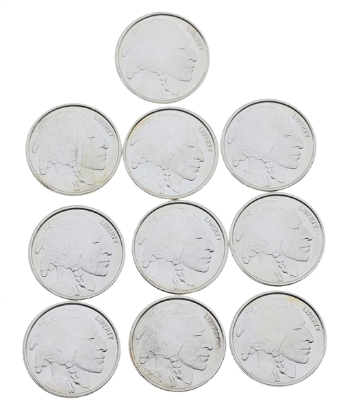 US BUFFALO 1/4 TROY OZ .999 FINE SILVER ROUNDS