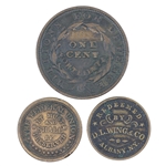 19th C. UNITED STATES TOKENS - HARD TIMES, CIVIL WAR