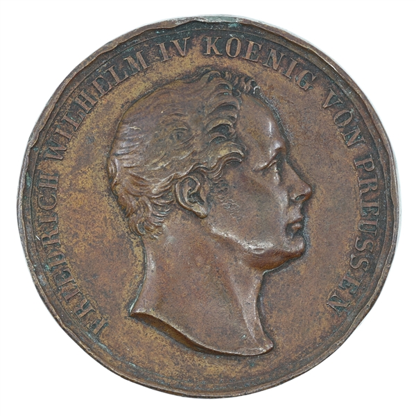 1840 GERMAN STATES PRUSSIA WILHELM IV BRONZE MEDAL